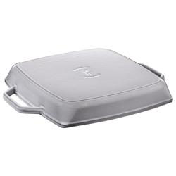 STAUB | Pure Grill Square Cast Iron Grill Pan – 28x28 cm - Graphite Grey