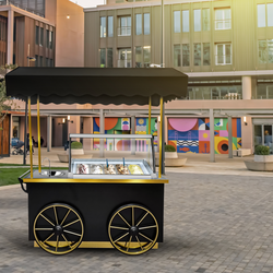 Furgoneta de helados móvil con mostrador de helados / furgoneta de helados - 1,7 m