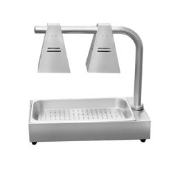 Commercial Heated Gantry with 2 Heat Lamps - 600x330mm - 600W - for GN 1/1 - Single Tier