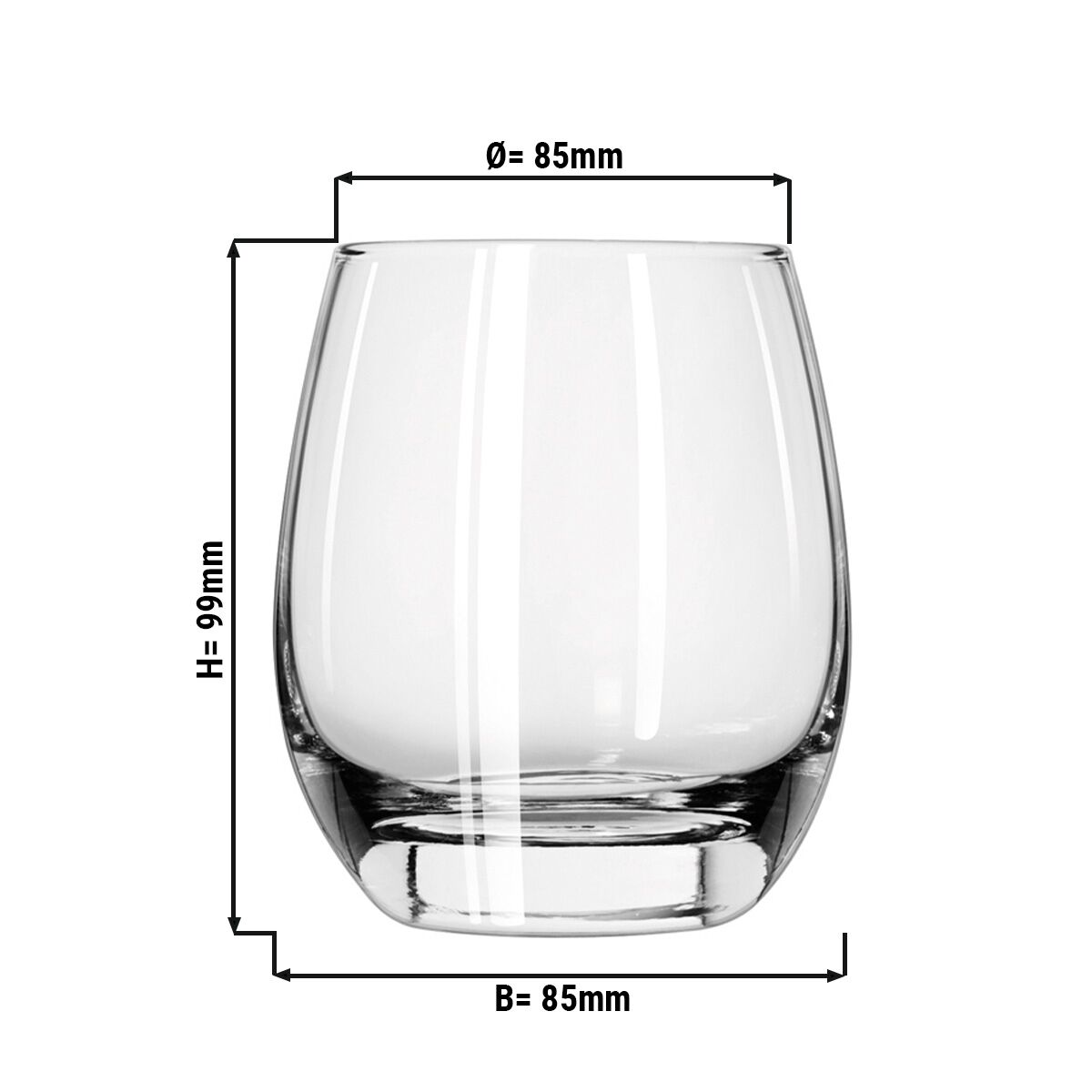 (6 stuks) Universele drinkglas - ESPRIT - 330 ml - Transparant