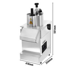 Professionele groentesnijmachine - 550W - Verstelbare snijdikte: 2-8mm - incl. 2 raspschijven