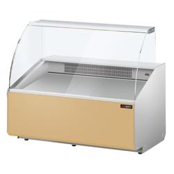 Balcão frigorífico - 1256x979mm - 262L - Painel frontal Bege - +2 a +6°C