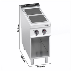 Sähköliesi - 7 kW - 2 levyä neliö