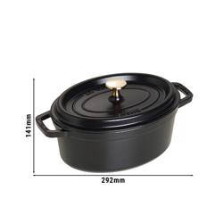 STAUB | LA COCOTTE - Кокотниця - Овальна - 230 мм - Чавунна - Чорна