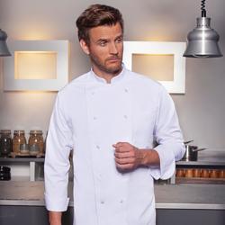 (6 pieces) KARLOWSKY | Basic Chef Jacket – Unisex - White - XL - Press Studs