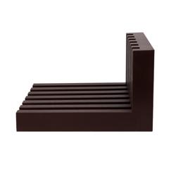 Stojan na prkénka na krájení - 300x260x160 mm - Polyetylen (PE) - hnědá - pro 6 prkének 20 mm