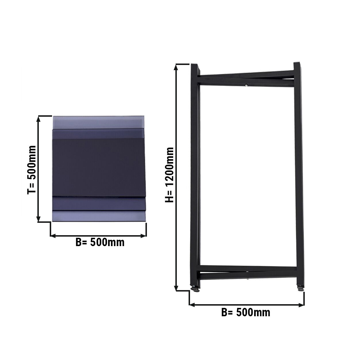 Table d’appoint pliante - 50x50cm