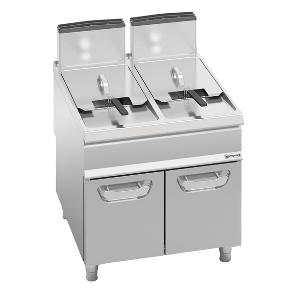 Freidora doble a gas - 20+20 litros - 35 kW