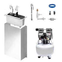 Lavaporzionatore con dispositivo antiriflusso dell'acqua integrato