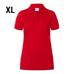 (6 stuks) KARLOWSKY | Dames Werkkleding Poloshirt Basic - Rood - maat: XL