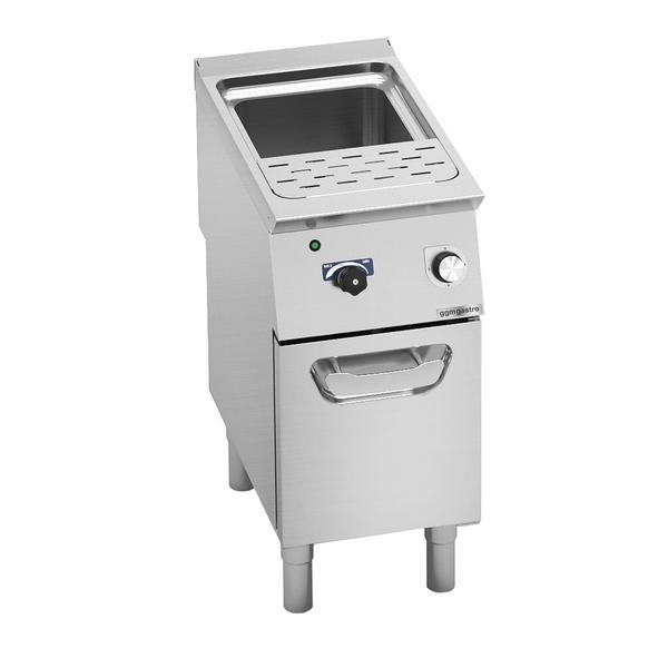 Cuocipasta professionale elettrico su mobile con rubinetto di carico - 30 litri - 8,0kW - con rubinetto di scarico - Linea 700 | comandi digitali