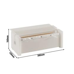 Folienspender - Kunststoff - Breite: 380mm - Abreißvorrichtung