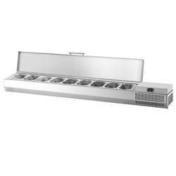 Opzetkoelvitrine PREMIUM PLUS - 1976x353mm - 9x GN 1/4