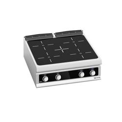 Réchaud vitrocéramique à poser - 16kW - 4 foyers infrarouges - avec commandes Bflex Digital