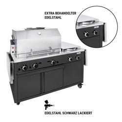 Gas Grillstation - Profi BBQ Küche - Schwarz