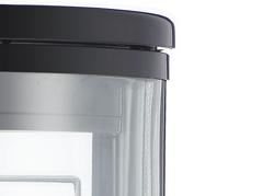 Vetrina pasticceria refrigerata - 73l - 503mm - Doppio vetro - vetro curvo - con 4 ripiani rotanti - LED interni - Nero