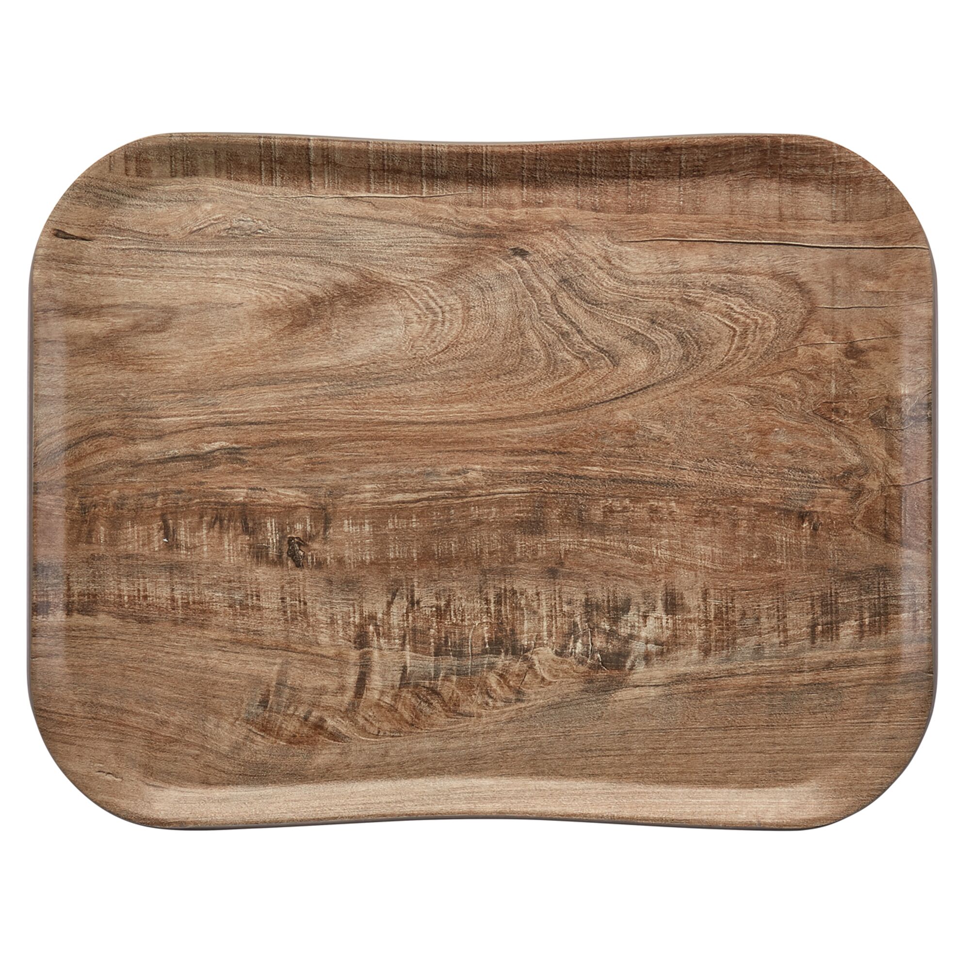 (12 pieces) CAMBRO | CENTURY™ Fibreglass Serving Tray – 430×330 mm – Light Olive Wood Effect