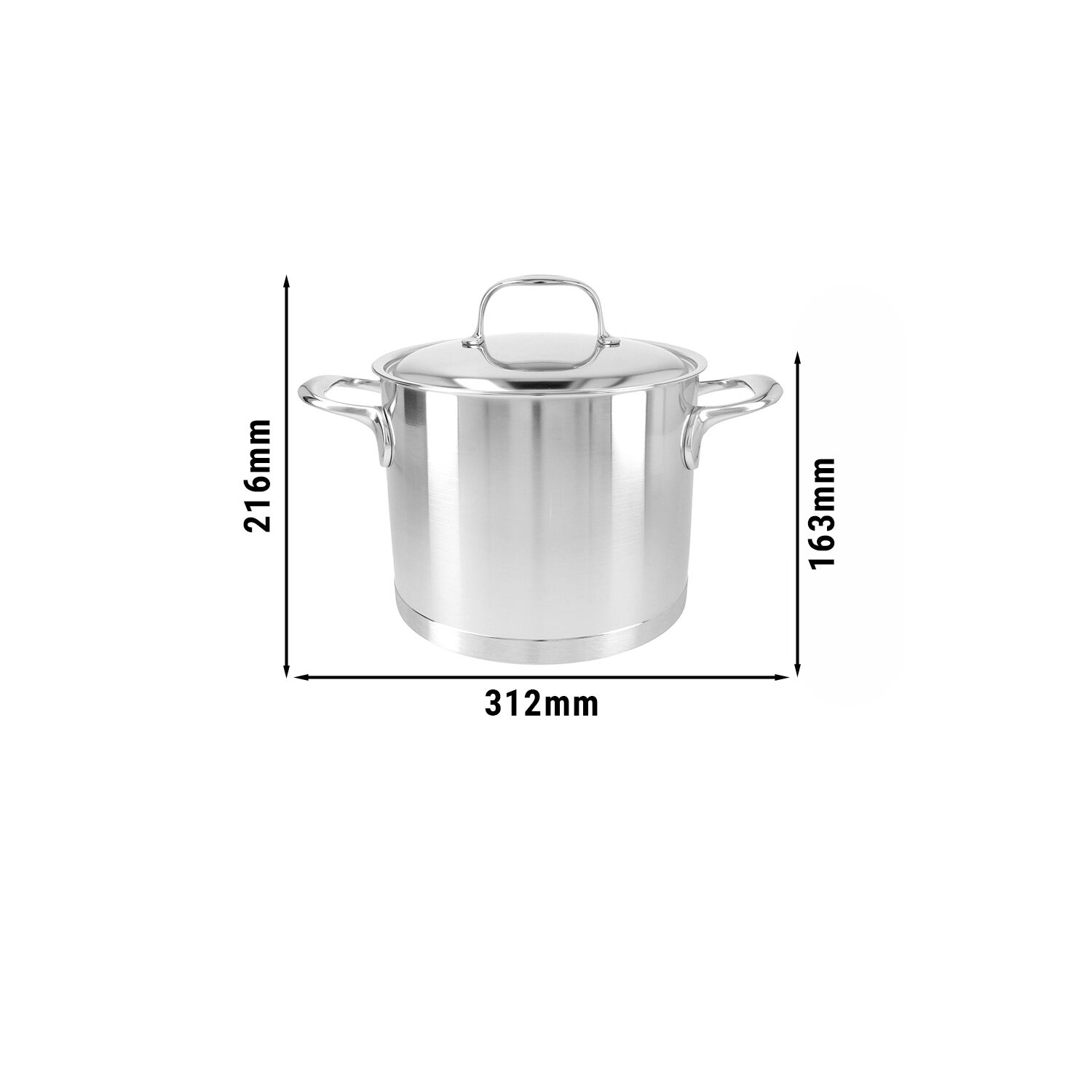 DEMEYERE | ATLANTIS 7 – Marmite avec couvercle – Ø 200 mm – en inox