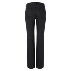 KARLOWSKY | Women's Chef Trousers Tina – Black - Size 50 - Stretch - Zip Fly & Belt Loops