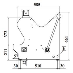 Tafelmodel broodsnijmachine - Snijdikte 10mm - 370W - 500broden/uur