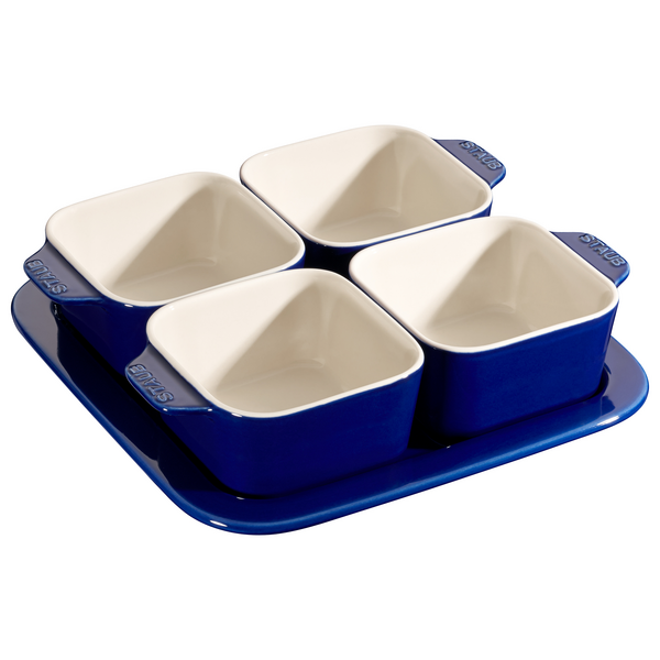 STAUB | CERAMIQUE - Conjunto de Tapas - 5 peças - Cerâmica - Azul escuro