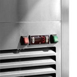 Vetrina panoramica -  440 litri - 670 mm - 5 ripiani - Argento