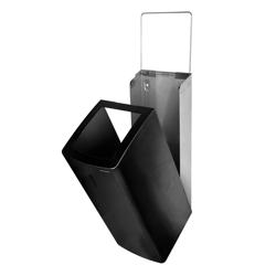 AIR-WOLF | Commercial waste bin - 50 litres - Stainless steel - Matt black