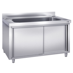 Pot sink unit - 1600x700mm - with 1 basin