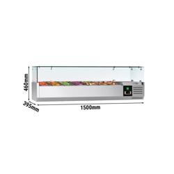 Βιτρίνα Ψύξης / Παρουσίασης PREMIUM - 1500x395 χλσ. - 6x GN 1/3