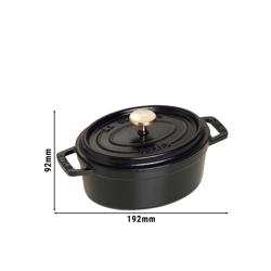 STAUB | LA COCOTTE - Cocotte - oval - 150mm - Gusseisen - Schwarz