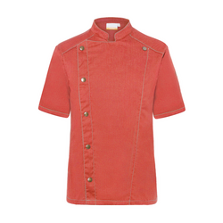 KARLOWSKY | Giacca da cuoco a maniche corte stile jeans - Rosso vintage - Taglia: 54