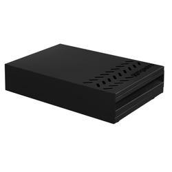 Commercial Detergent Dispenser Drawer – Single - 380x280x80 mm - Black - Easy-Clean - Rubber Feet - Stainless Steel & Galvanized Housing