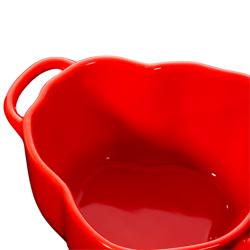 STAUB | CERAMIQUE - Kookpot - Paprikavorm - Ø 110mm - Keramiek - Oranje-Rood