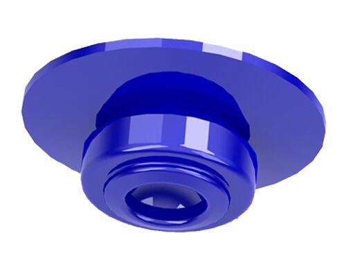 (6 pcs) Valve pour bouteilles souples et doseuses - Large - Bleu | Lot de 6 valves pour bouteilles souples et doseuses