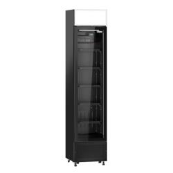 Drankenkoelkast - 435mm - 145L - frameloze glasdeur - lichtbak - zwart