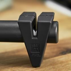 ZWILLING | TWINSHARP 2-Stage Pull-Through Knife Sharpener – Black - 35° - Stainless Steel & Ceramic