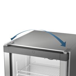 LIEBHERR | Onderbouw vrieskast - 93 liter - met 1 glazen deur - Zilver