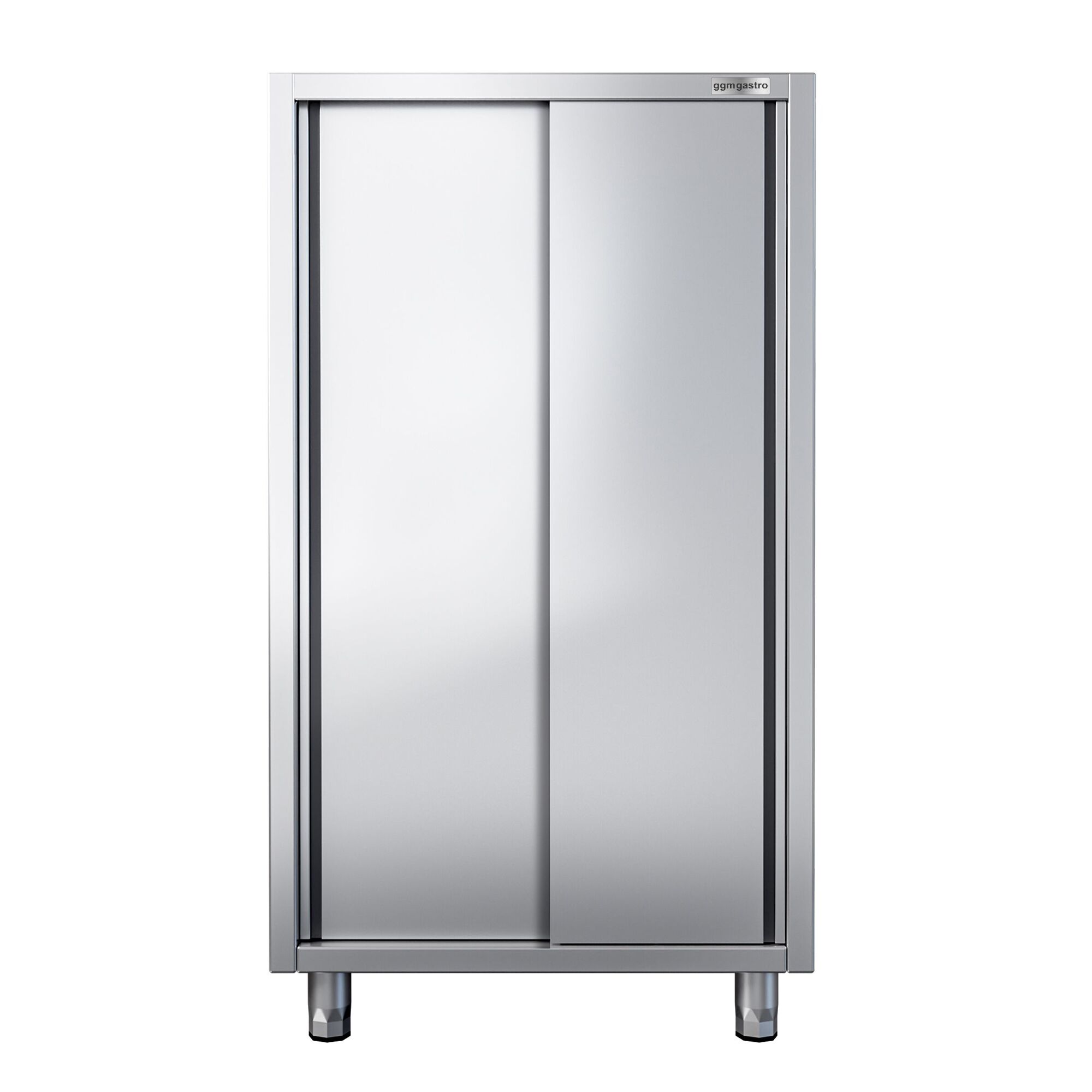Armoire haute en inox PREMIUM - 1200x600mm - 2 portes coulissantes - Hauteur: 1800mm