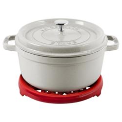 STAUB | SERVING - Onderzetter Lelie - 230mm - Gietijzer - Kersenrood