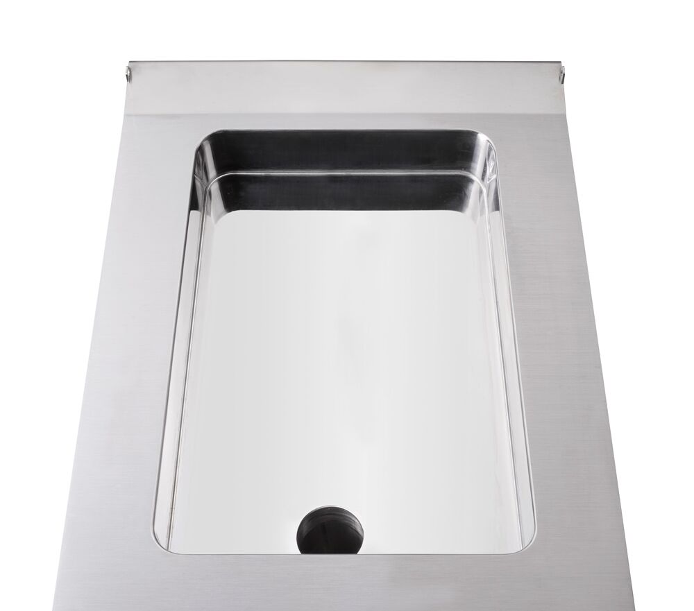 Braisière électrique multifonctions - 4,8kW - 11,5litres - 400mm - 1 fond rainuré fixe