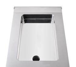 Brasiera elettrica professionale - Profondità 700mm - 400mm - 11,5L - 4,8kW - 1 vasca fissa