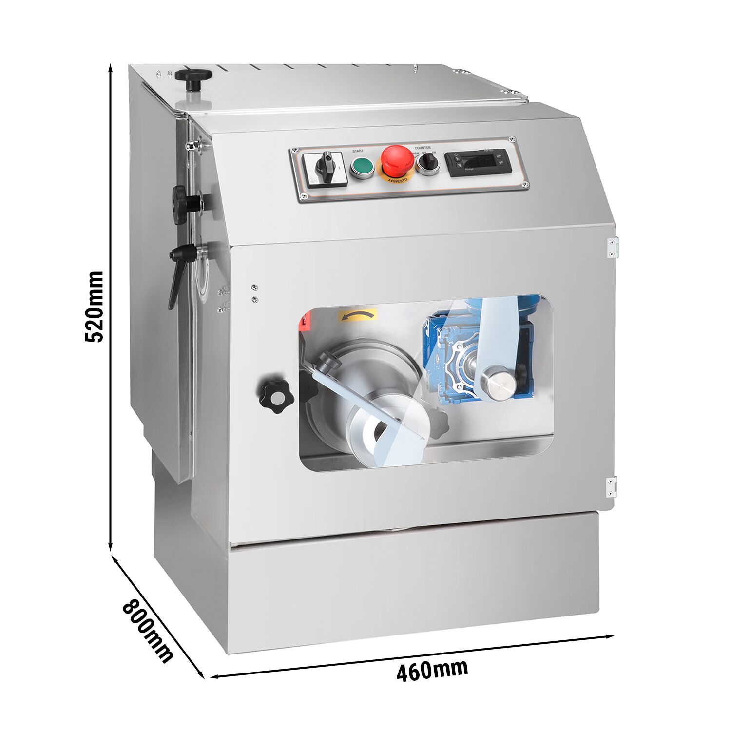 Diviseuse portionneuse manuelle - 0,93kW - Plage de poids : ~50-300g - Capacité : 30kg - max. 340 pâtons/h