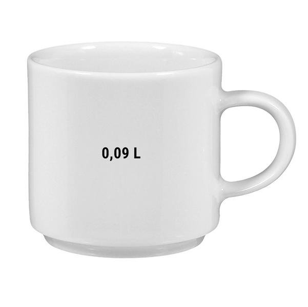 (12 Stück) SELTMANN WEIDEN | Moccatasse - 90ml - Weiß/Uni