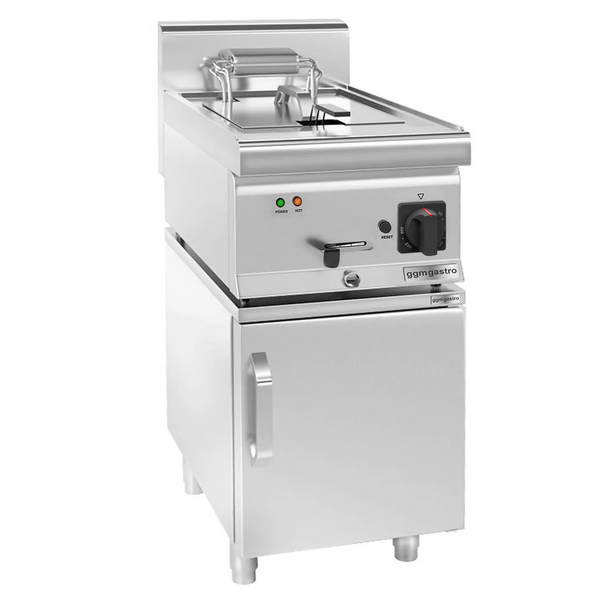 Elektromos fritőz - 10 literes (9 kW) - 1 ajtóval ellátott talppal együtt