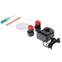 Draadloos kebabmes - Capaciteit: 60kg/dag - incl. 2 accu’s, oplader & slijpsteen