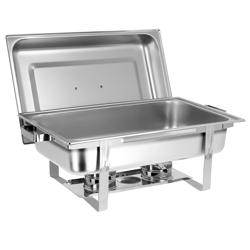 (2 pieces) Chafing Dish - GN 1/1 - with lid & stainless steel legs
