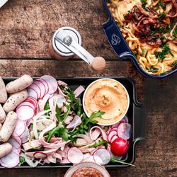 (3 db) PEUGEOT | APPOLIA - Kerámia tálalótányér - Palaszürke - 400mm