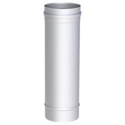Tubo tondo (rigido) - in acciaio inox - Lunghezza: 0,5m - Ø 400mm