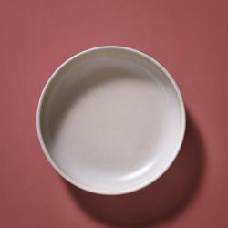 (6 pieces) Sandy Loam Deep Soup Plate – Grey - Ø160 mm - Stoneware