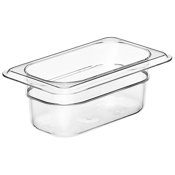 (6 piezas) CAMBRO | Contenedor GN policarbonato Camwear® 1/9 - transparente - profundidad 65 mm